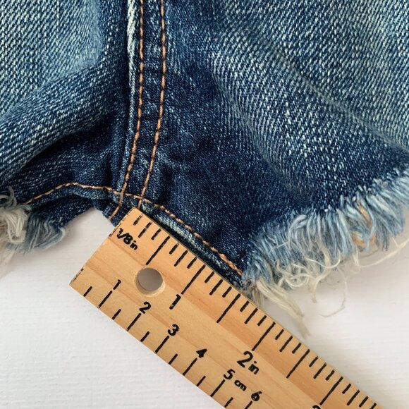 American Eagle Distressed Shorts Shorteralls Overalls Cowgirl Farmer’s Market - Picture 5 of 11
